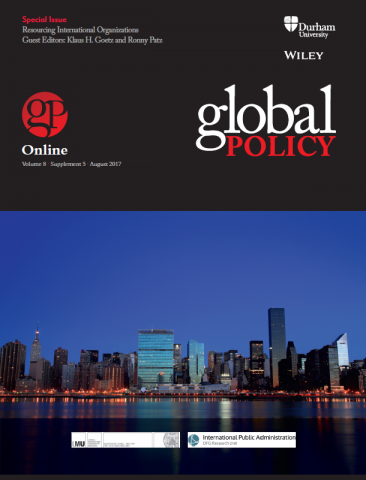 Special Issue: Resourcing International Organizations Special Issue: Resourcing International Organizations
