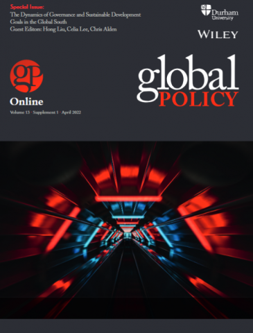Special Issue - The Dynamics of Governance and Sustainable Development Goals in the Global South Special Issue - The Dynamics of Governance and Sustainable Development Goals in the Global South