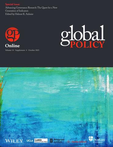 Special Issue: Advancing Governance Research: The Quest for a New Generation of Indicators Pages Special Issue: Advancing Governance Research: The Quest for a New Generation of Indicators Pages