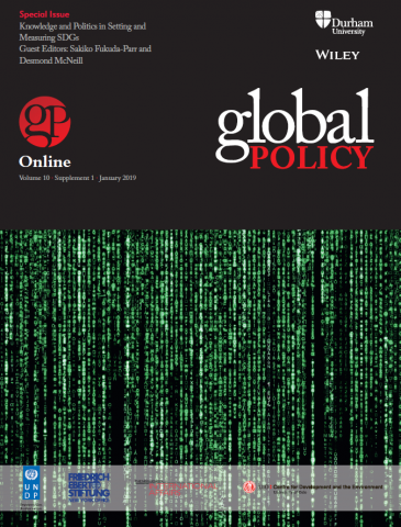 Special Issue – Knowledge and Politics in Setting and Measuring SDGs Special Issue – Knowledge and Politics in Setting and Measuring SDGs